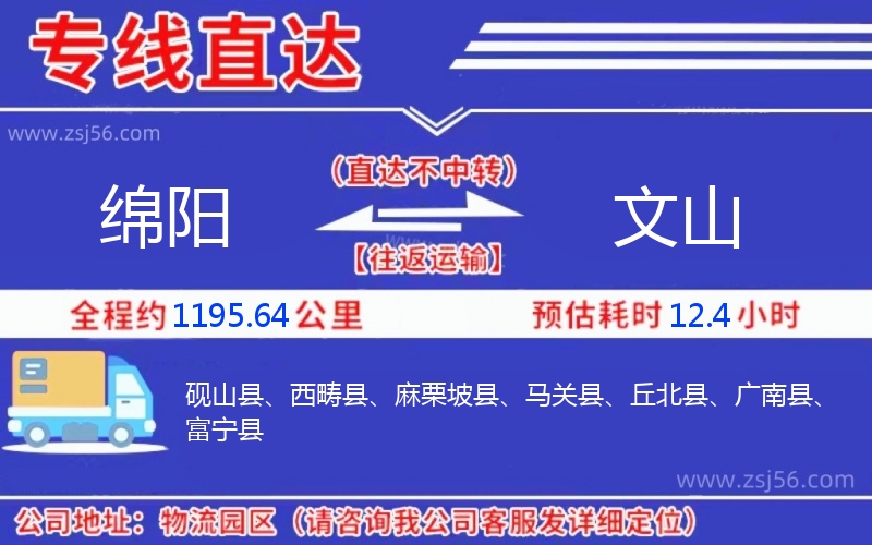 綿陽(yáng)到文山物流公司 綿陽(yáng)到文山物流公司